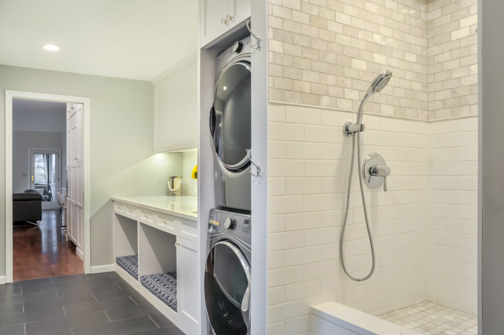 dog showers in laundry rooms